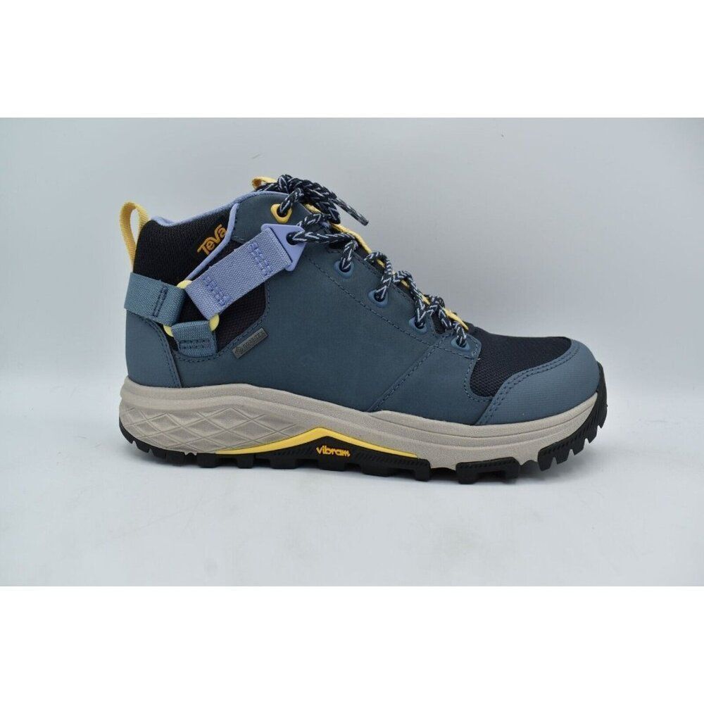 Teva Womens 9 Grandview GTX Gore Tex Mid Blue Mirage Leather Waterproof Hiking - Picture 6 of 12